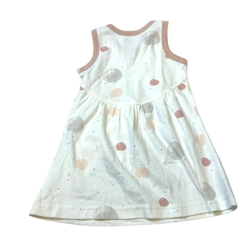 Kate Waterhouse Sapling Girls Blushing Orbit Dress Organic Cotton Size 3-6M NWT